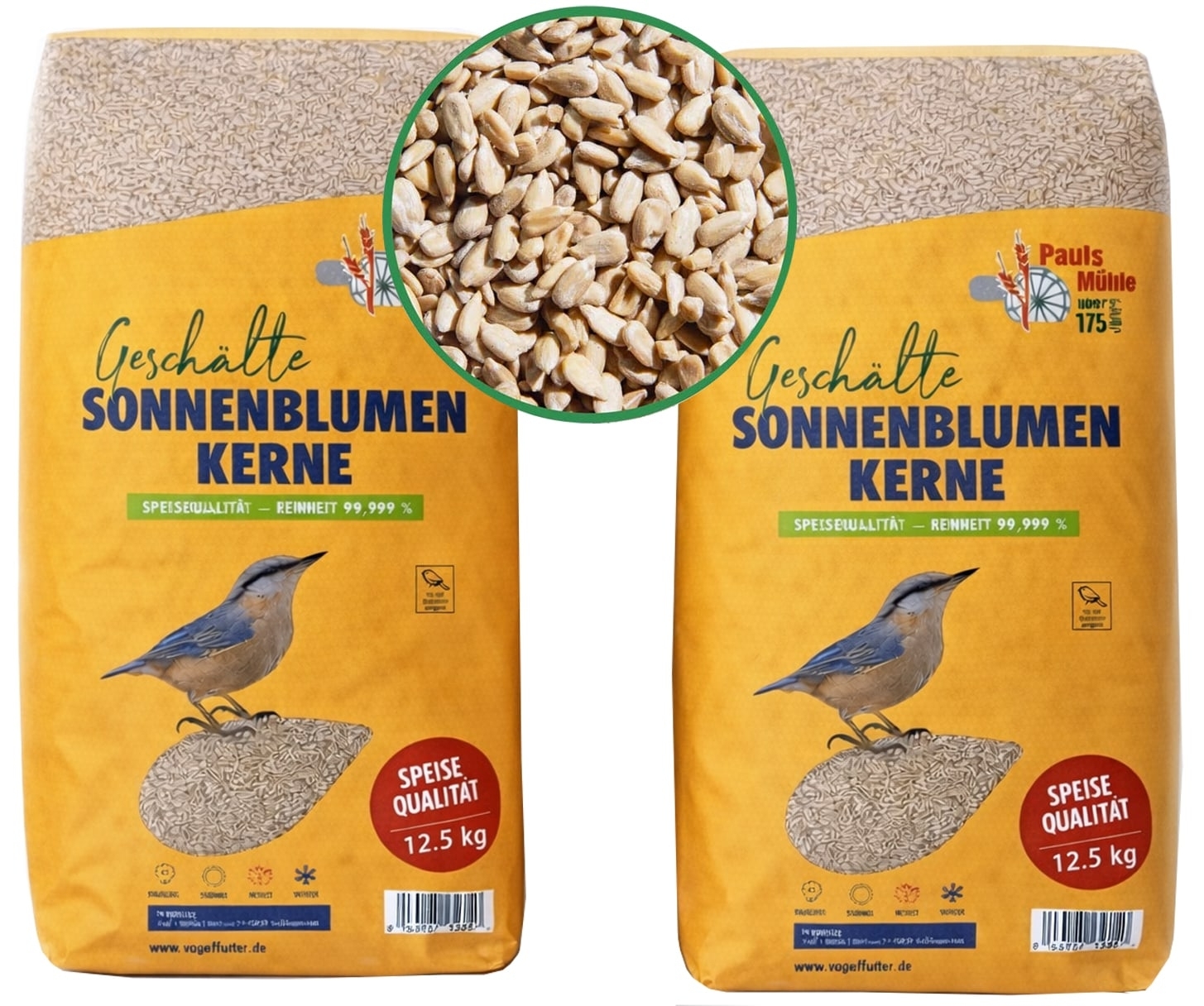 Paul's Mühle Sonnenblumenkerne geschält 2 x 12,5 kg