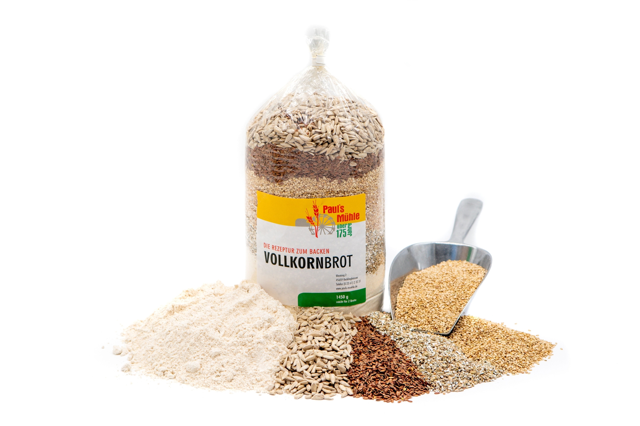 Paul's Mühle Vollkornbrotbackmischung 9 x 1450 g