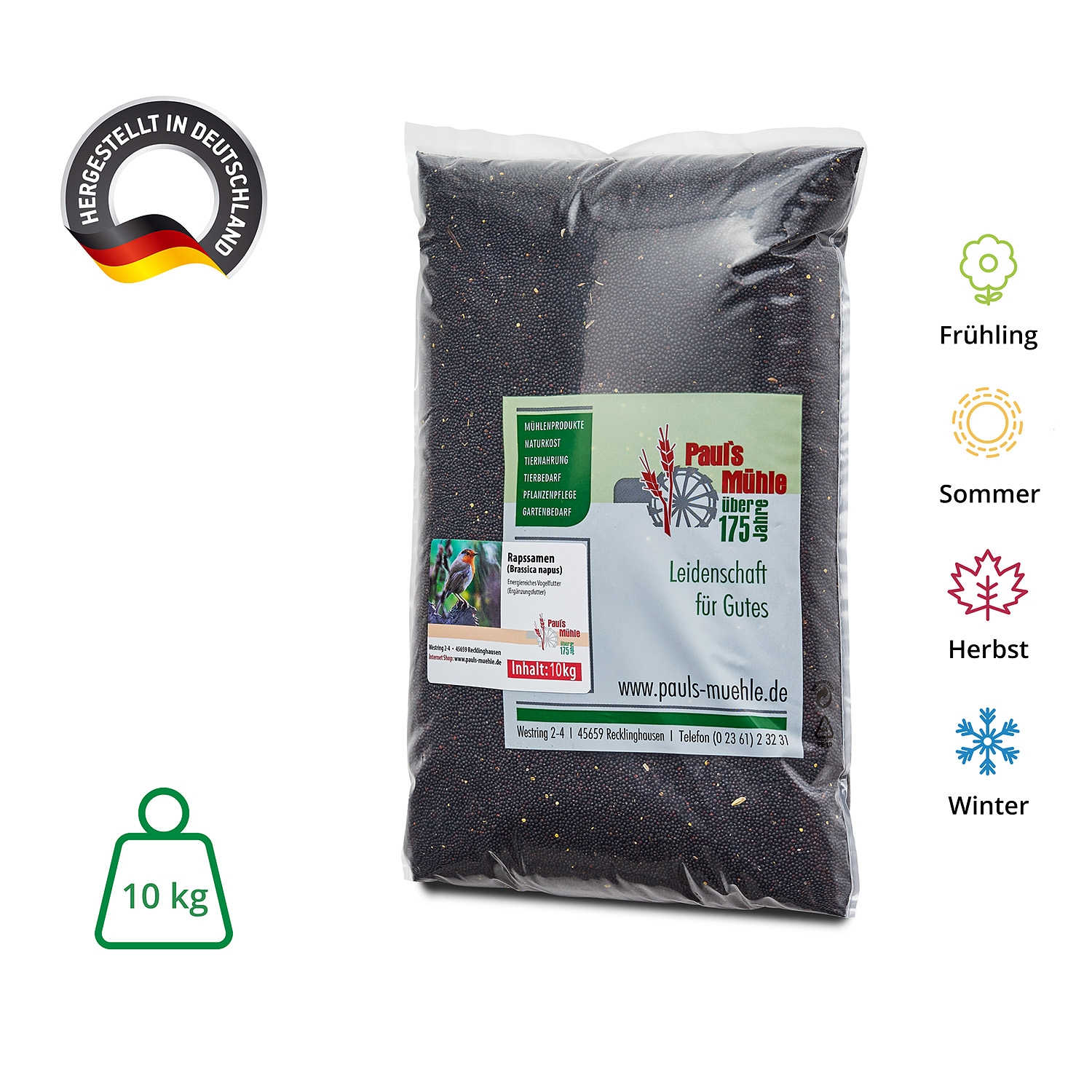 Paul's Mühle Rapssamen 10 kg