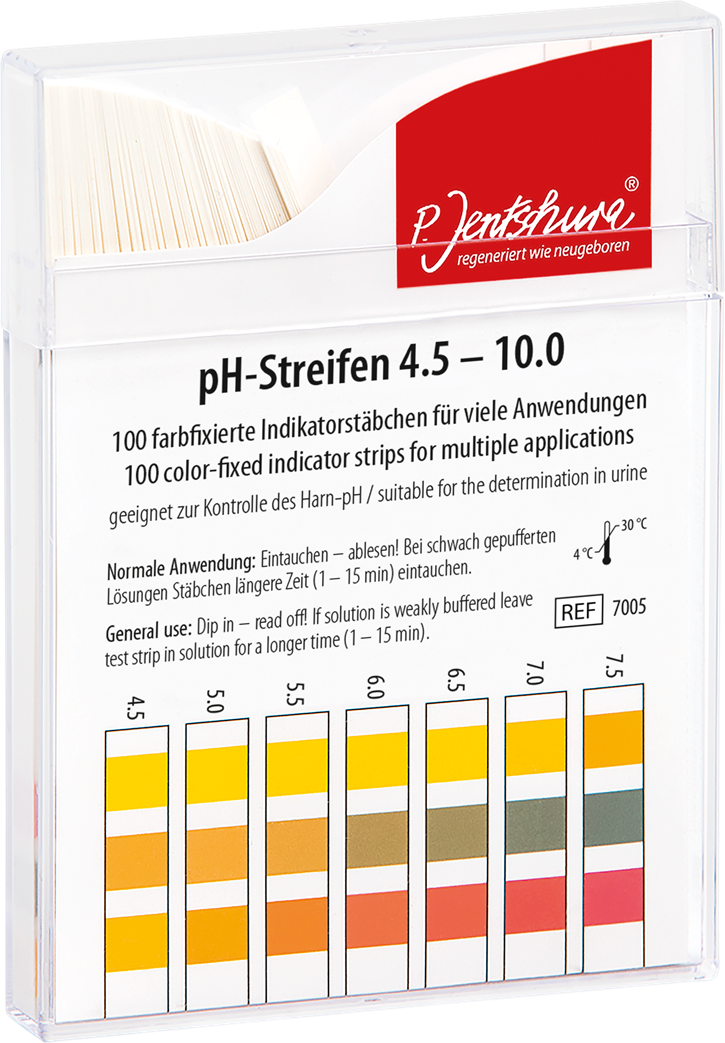 P. Jentschura PH-Streifen 100 Stück (pH 4,5-10)
