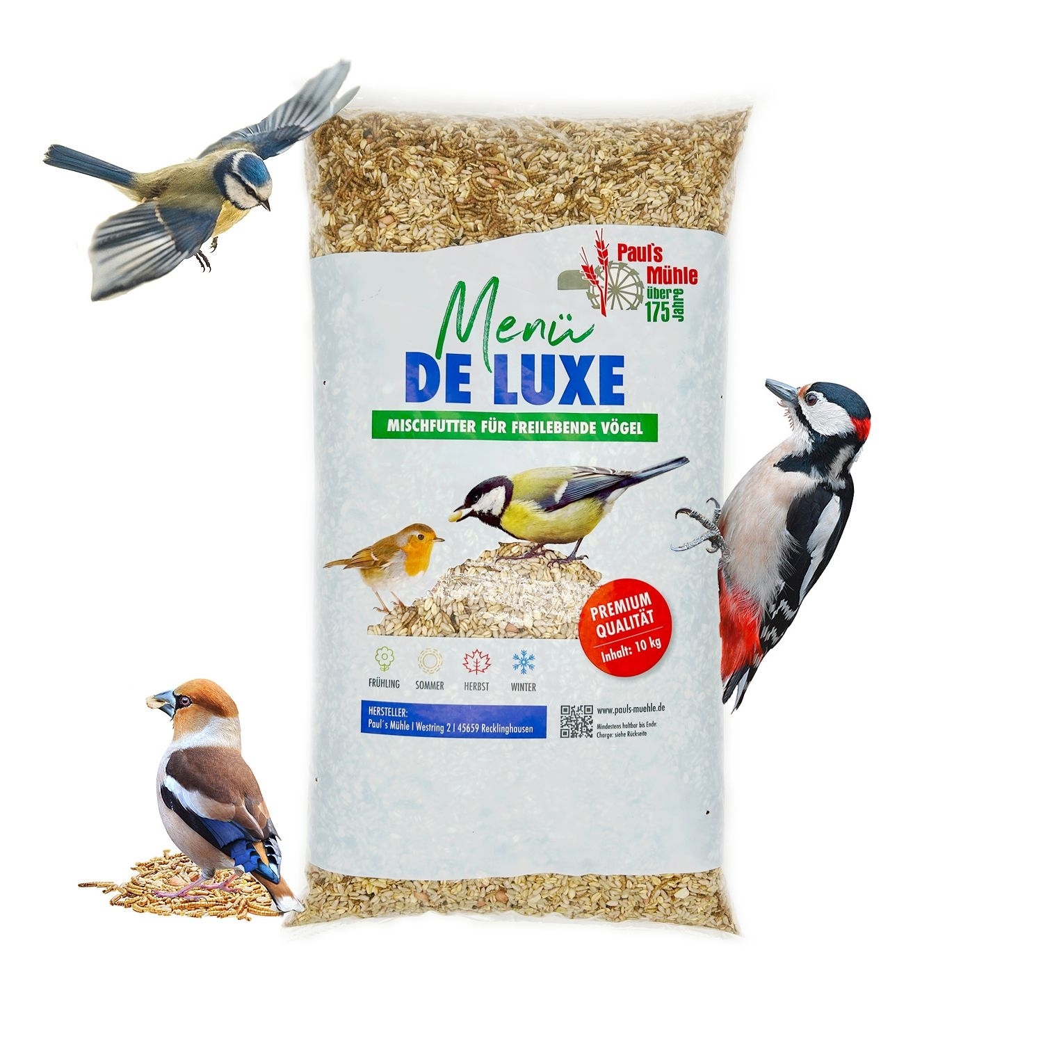 Paul's Mühle Wildvogelfutter Deluxe 2 x 10 kg