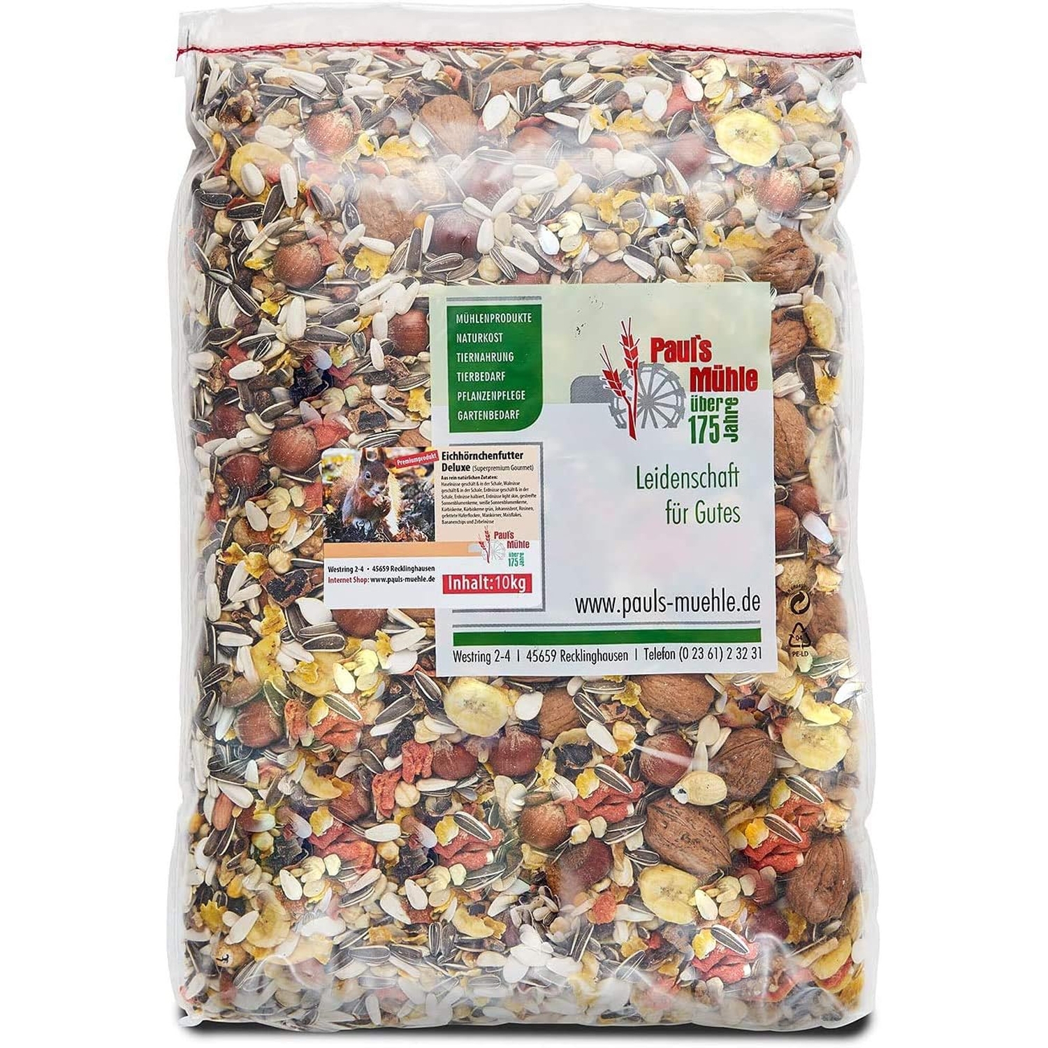 Paul's Mühle Eichhörnchenfutter Gourmet 10 kg