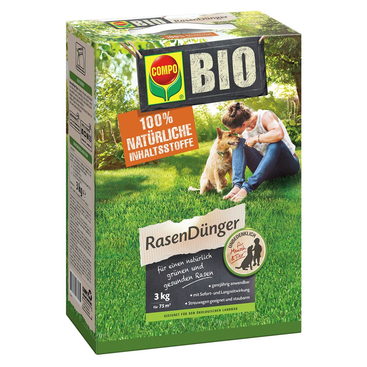 COMPO BIO Rasendünger 3 kg