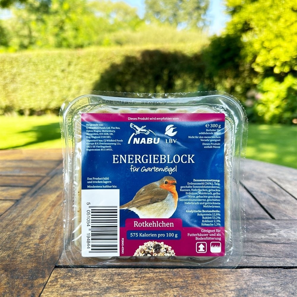 CJ Wildlife Energieblock für Rotkehlchen 7 x 300 g (= 2,1 kg)