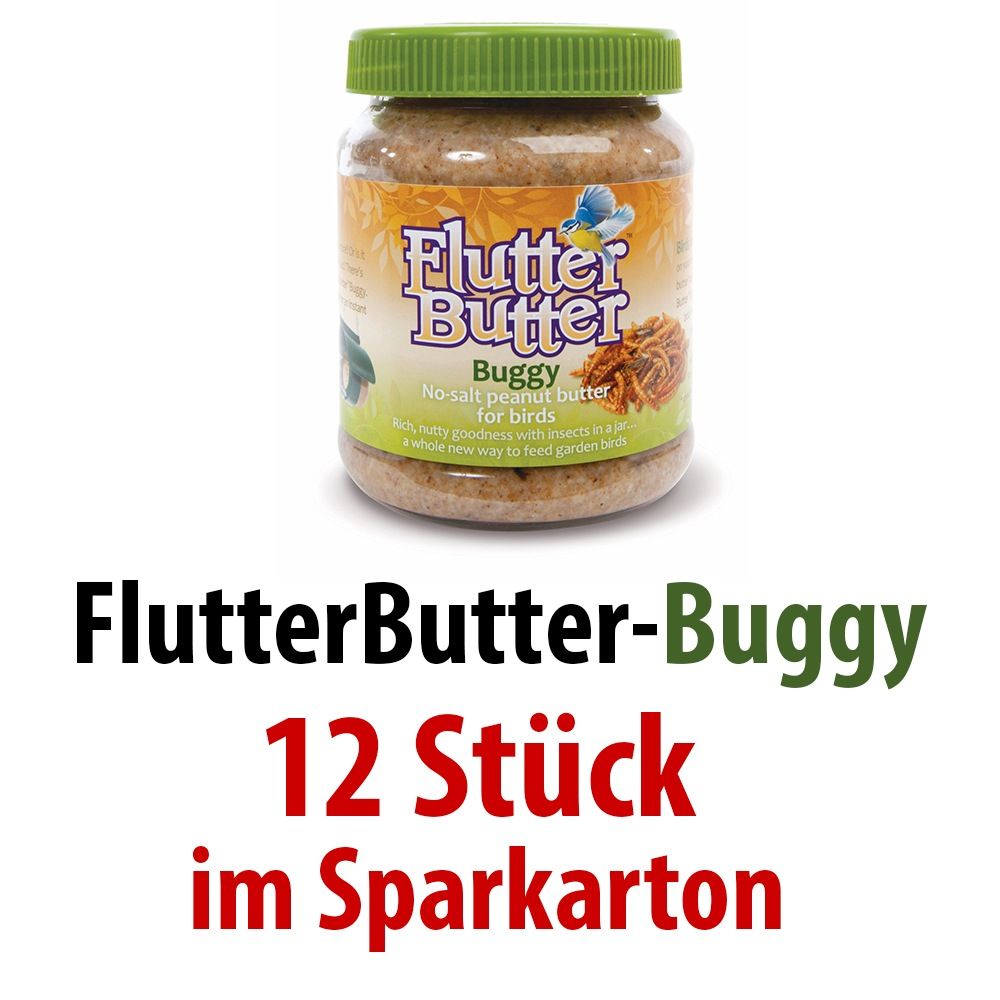 Flutter Butter Erdnussbutter Buggy (546/5) 12 x 330 g (= 3,84 kg)