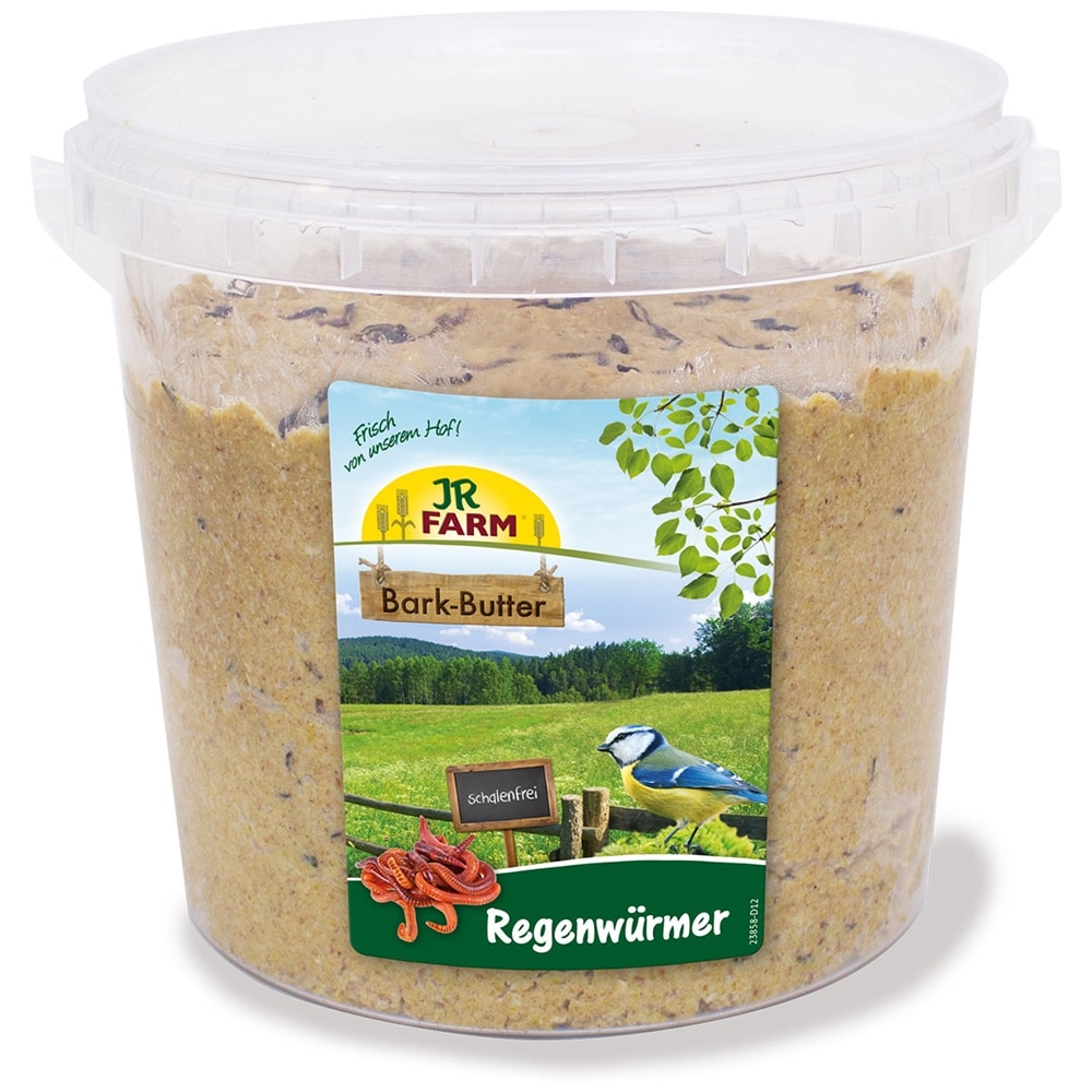JR Farm Bark Butter im Eimer Regenwürmer 2 kg