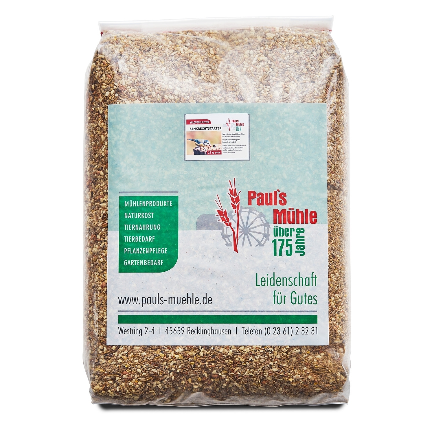 Paul's Mühle Wildvogelfutter Senkrechtstarter 25 kg