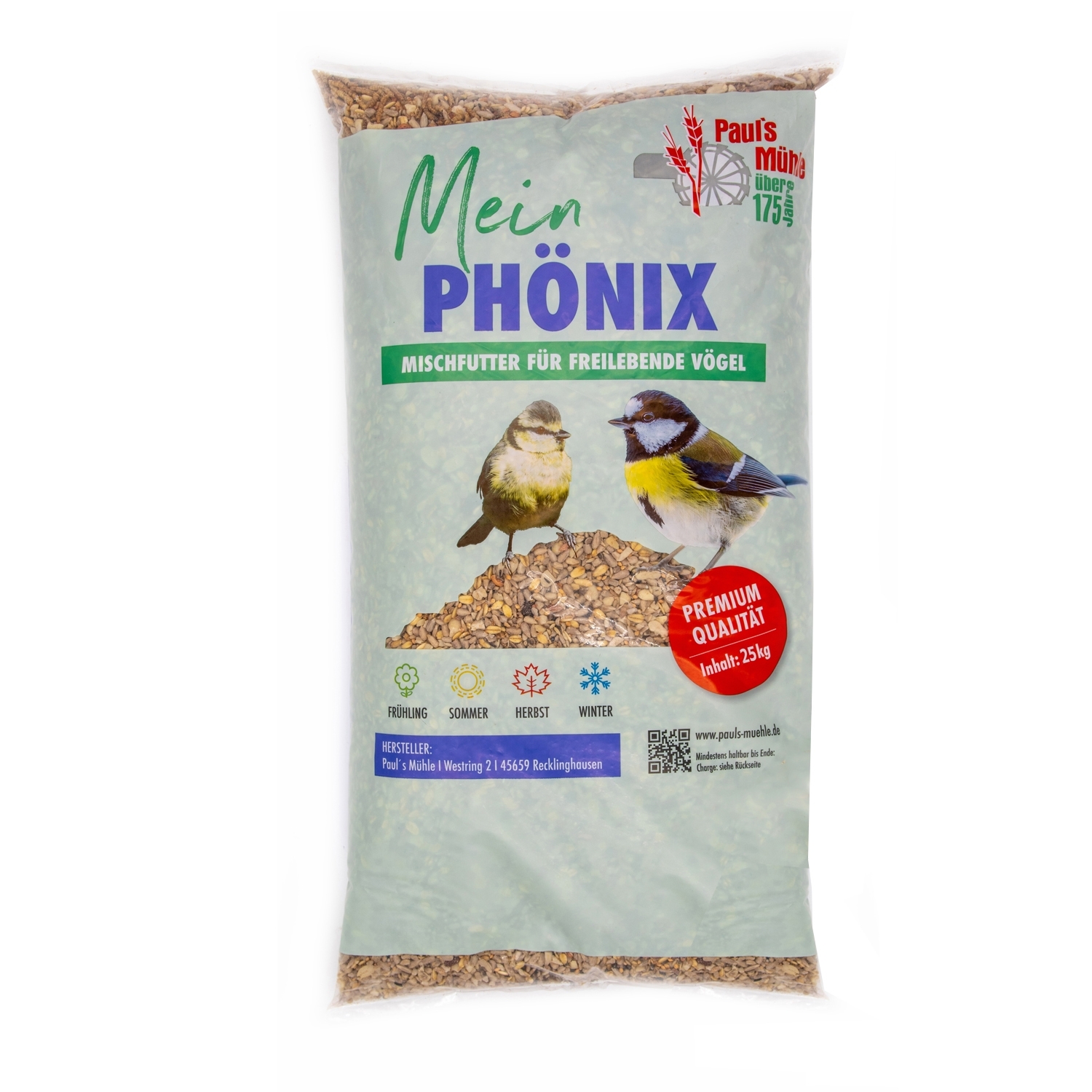 Paul's Mühle Wildvogelfutter Phönix 25 kg