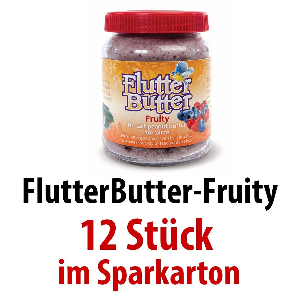 Schwegler Flutter Butter Erdnussbutter Fruity (545/8) 12 x 330 g (= 3,95 kg)