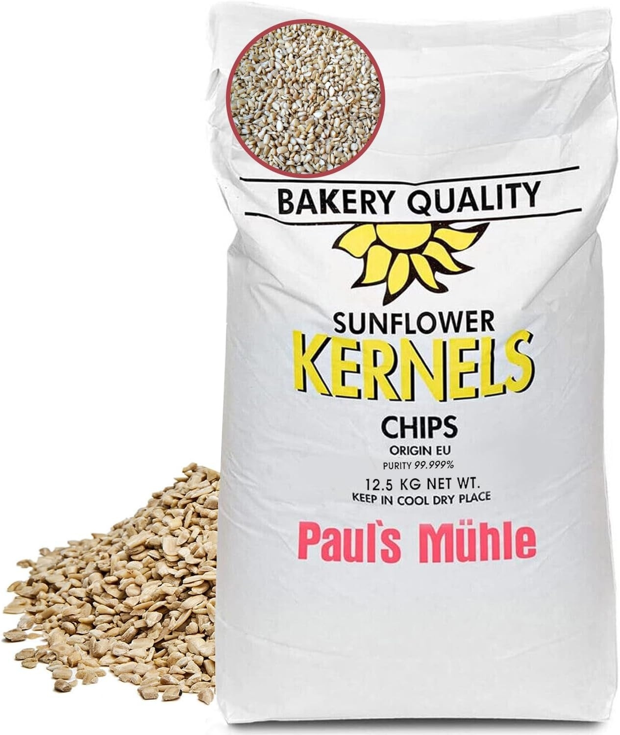 Paul's Mühle Sonnenblumenkerne geschält gehackt 12,5 kg