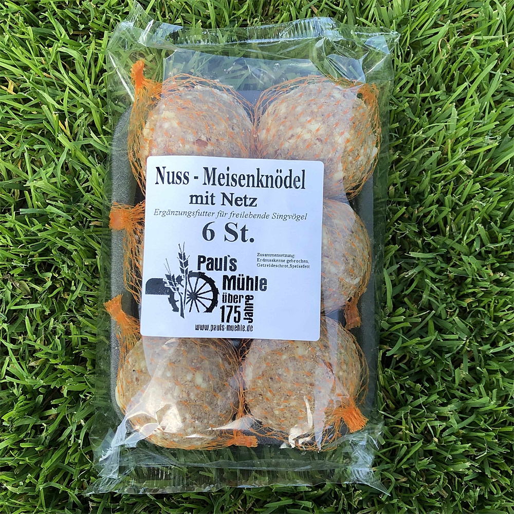 Nuss-Meisenknödel mit Netz 16 x 6 Stück (1 Karton)