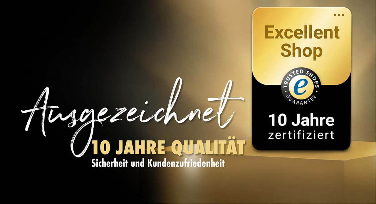 Ausgezeichnet für 10 Jahre Qualität