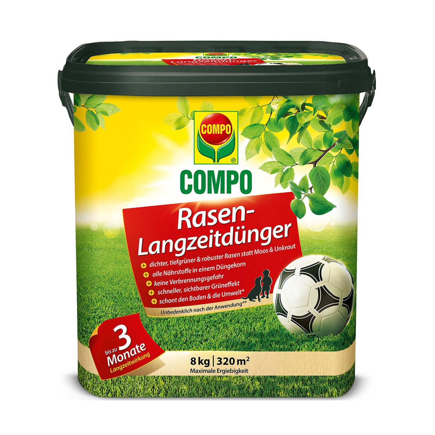 COMPO Rasen Langzeitdünger 8 kg für ca. 320 m²