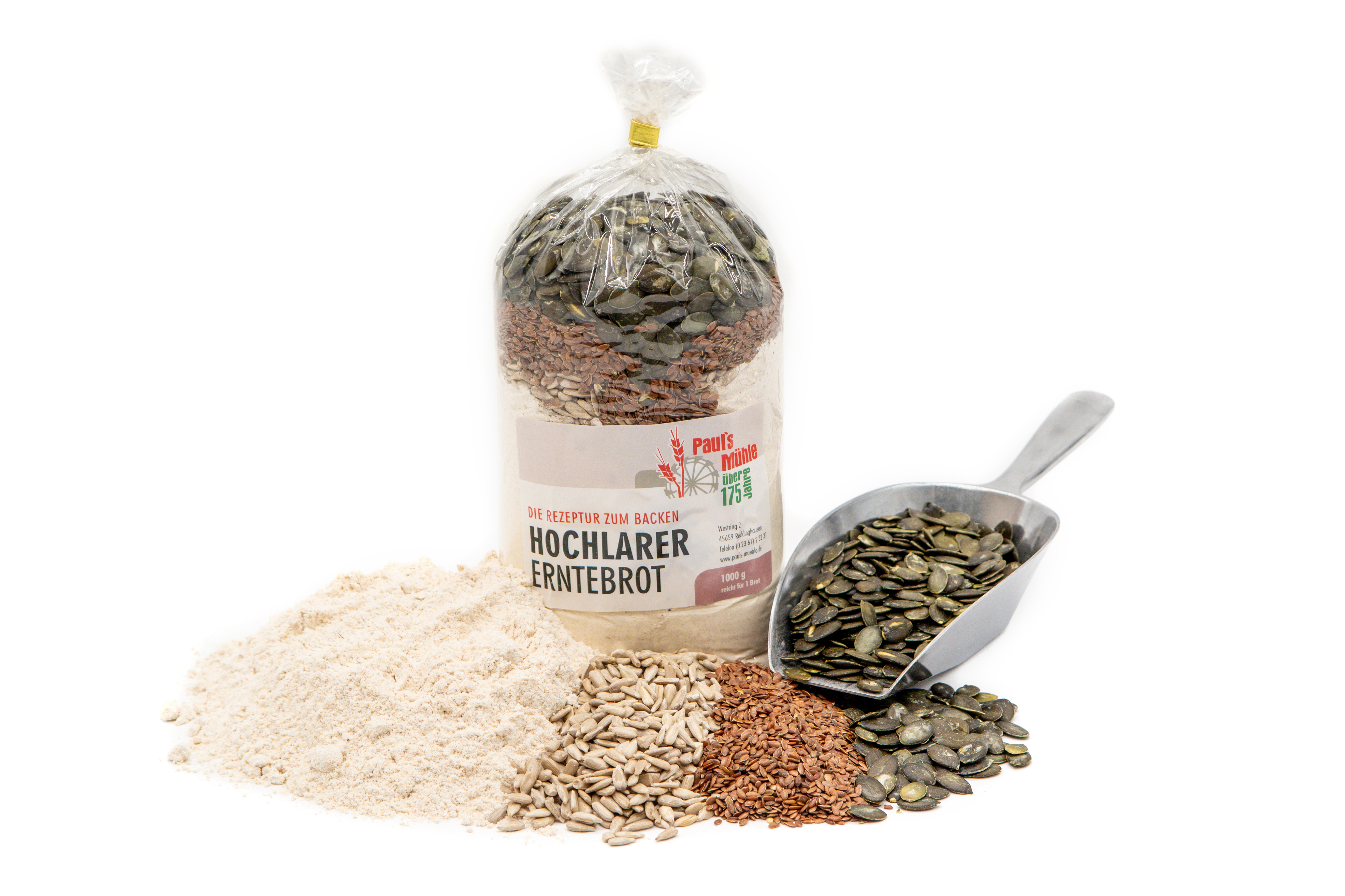 Paul's Mühle Brotbackmischung Hochlarer Erntebrot 9 x 1 kg