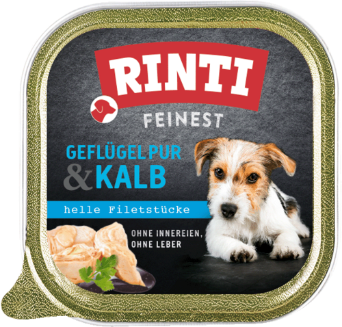 Rinti Feinest Geflügel pur & Kalb 150 g Schale