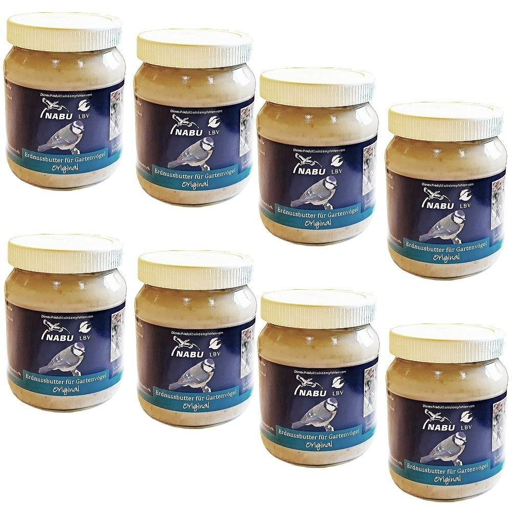 CJ Wildlife Erdnussbutter für Vögel original (101900815) 8 x 330 g (= 2,64 kg)