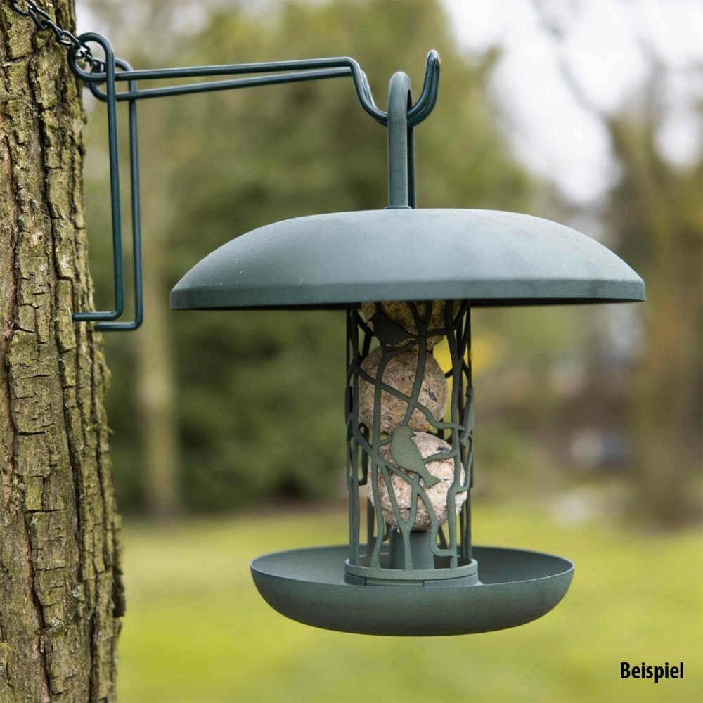Esschert Design Meisenknödelhalter mit Auffangschale & Dach (recycelt)