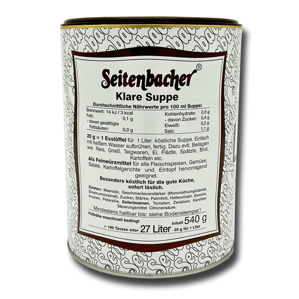 Seitenbacher Delikatess Suppe 540 g