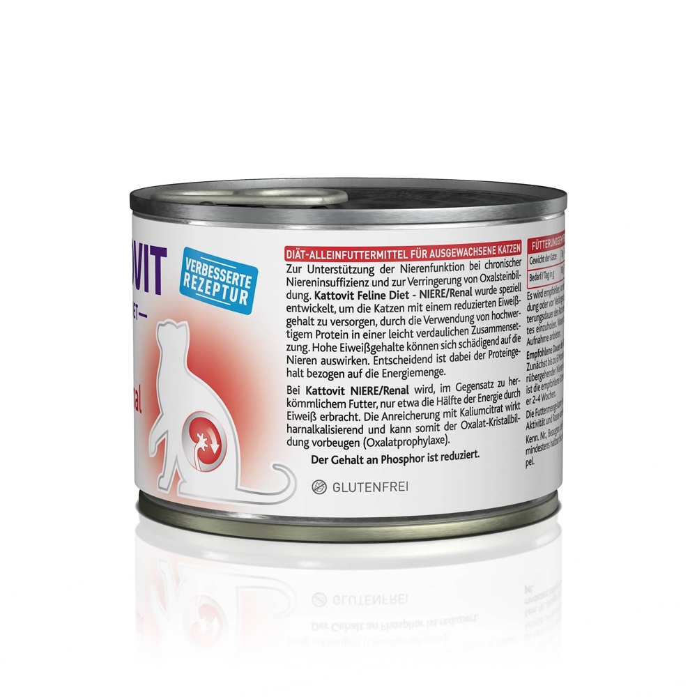 Kattovit Feline Diet Niere / Renal Nassfutter 185 g Dose
