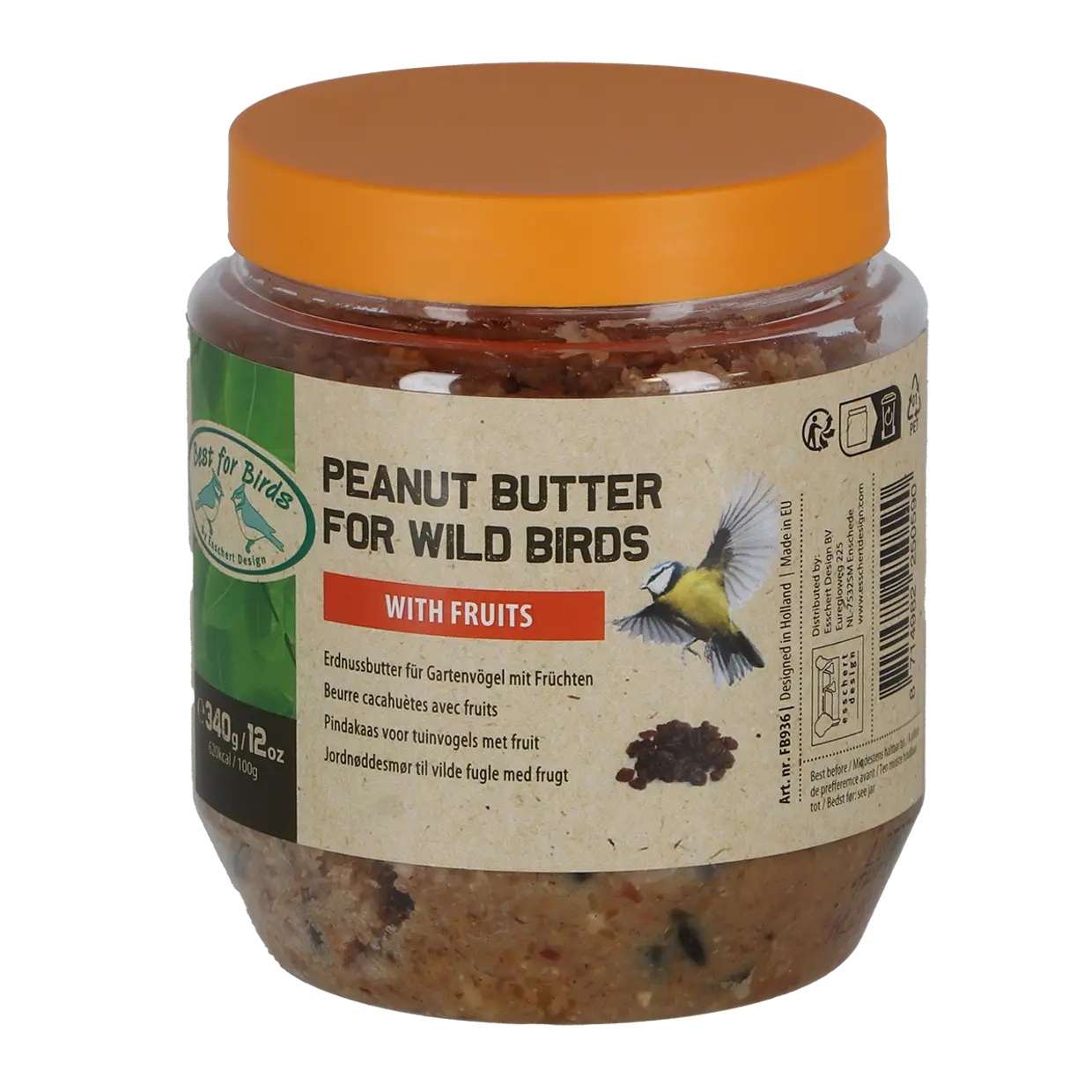 Esschert Design Frucht Erdnussbutter für Wildvögel (FB936) 340 g