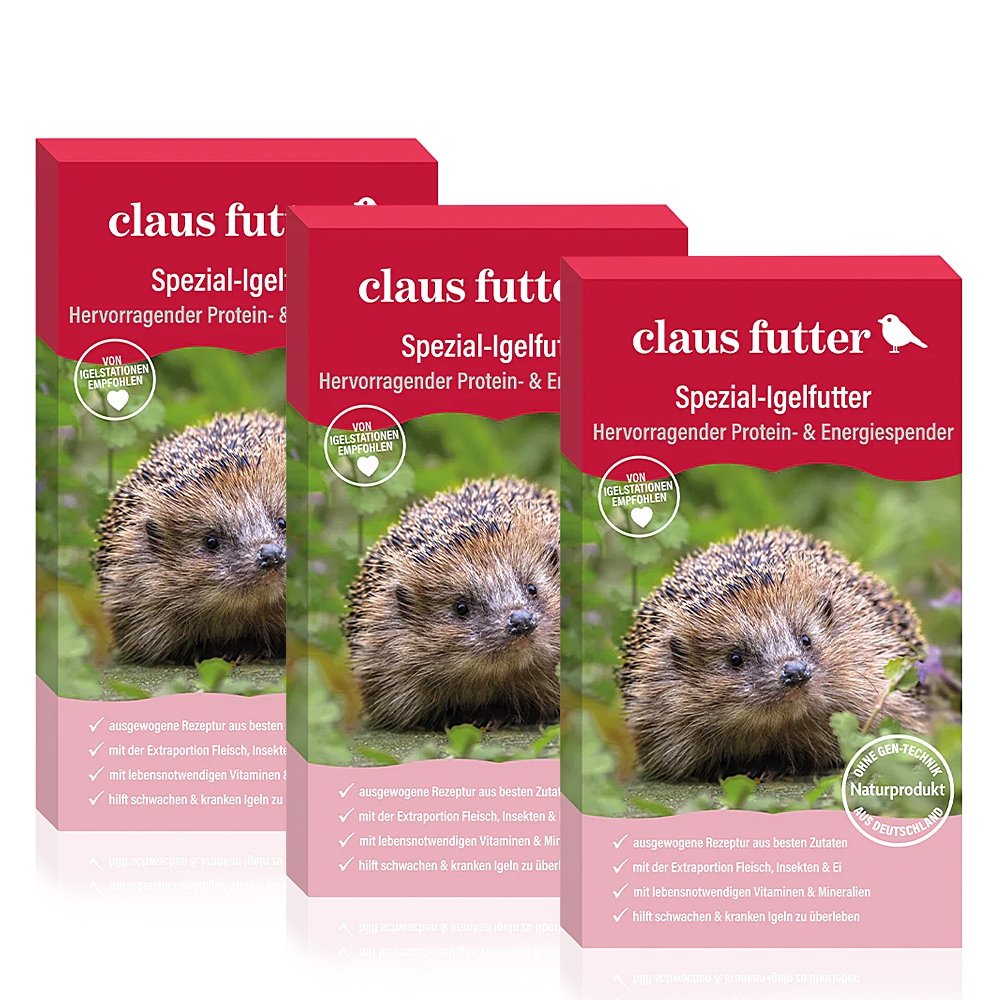 Claus Spezial Igelfutter 3 x 750 g (= 2250 g)