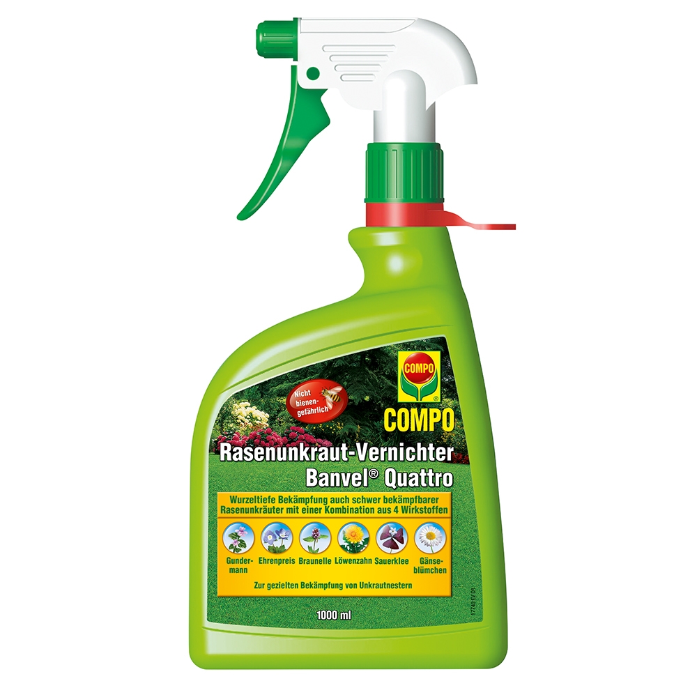 COMPO Rasenunkraut-Vernichter Banvel ® Quattro AF 1000 ml