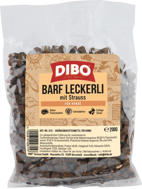 Dibo BARF-Leckerli Strauss 200 g