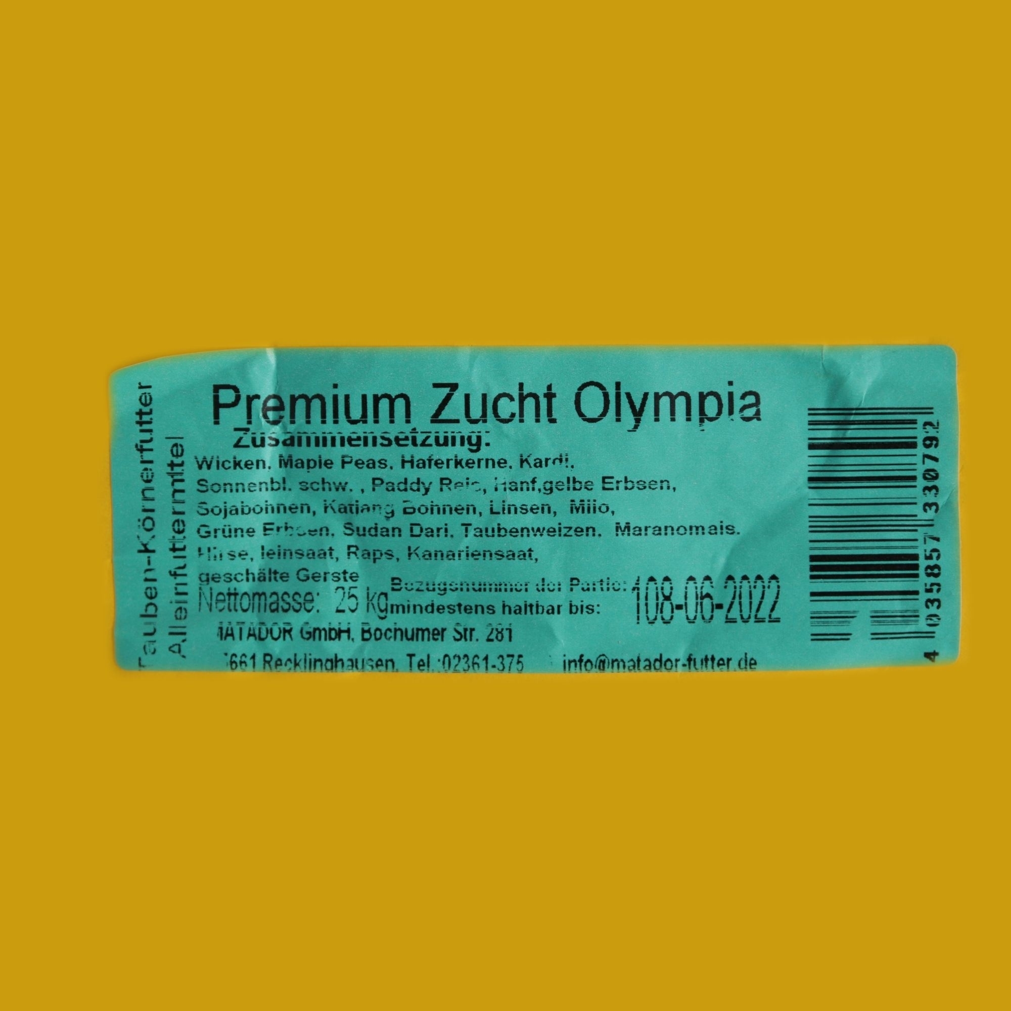 Matador Premium Taubenfutter Zucht Olympia 25 kg