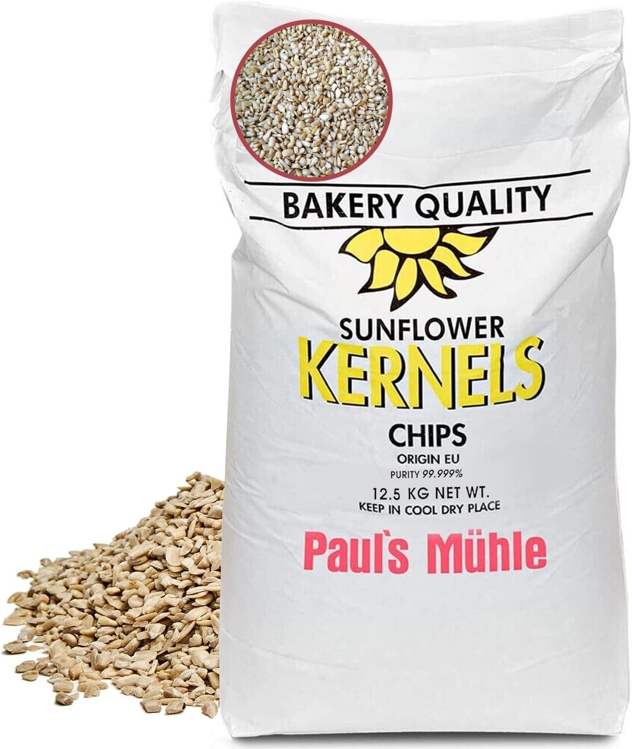 Paul's Mühle Sonnenblumenkerne geschält gehackt 12,5 kg