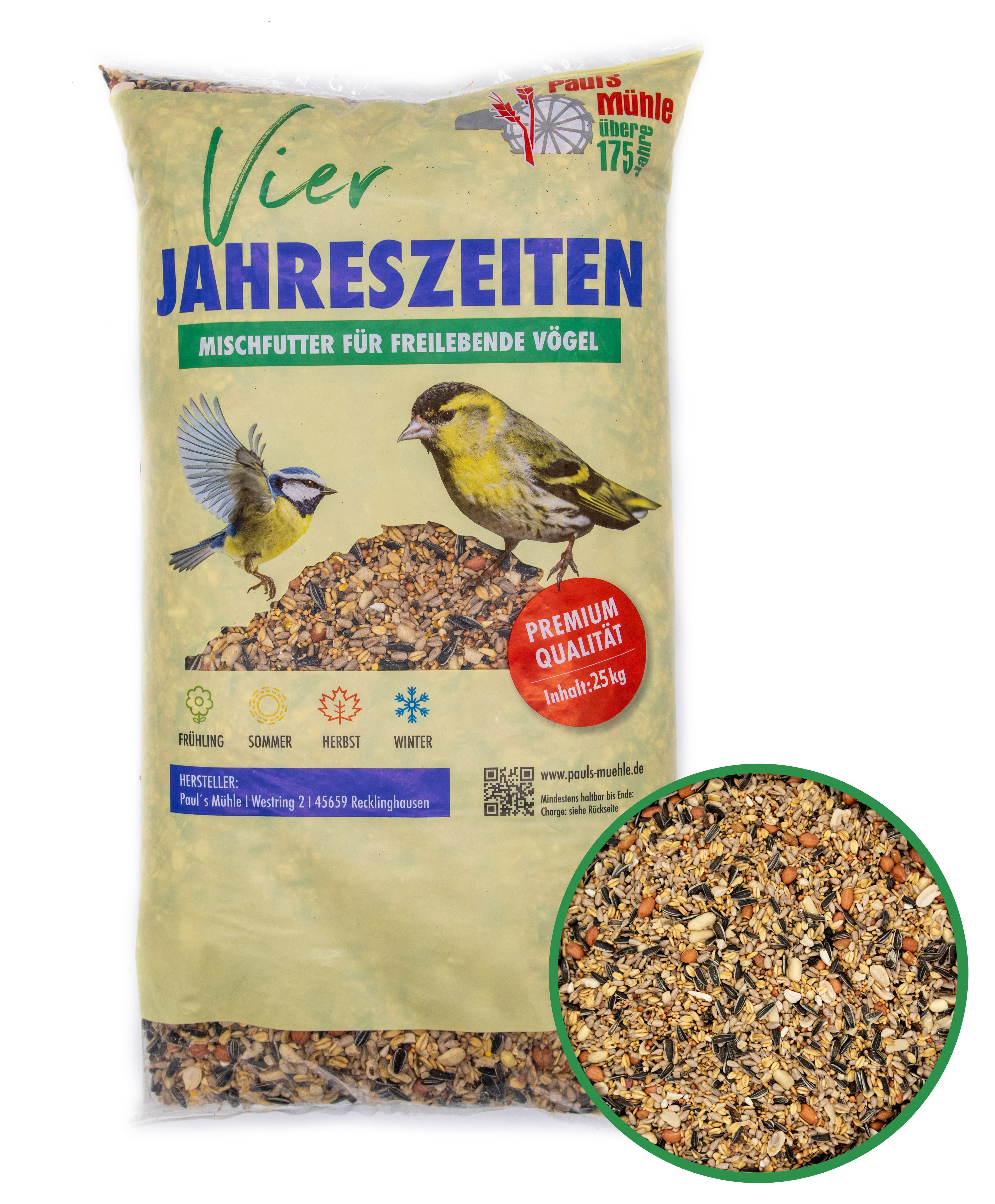 Paul's Mühle Wildvogelfutter 4-Jahreszeiten 25 kg