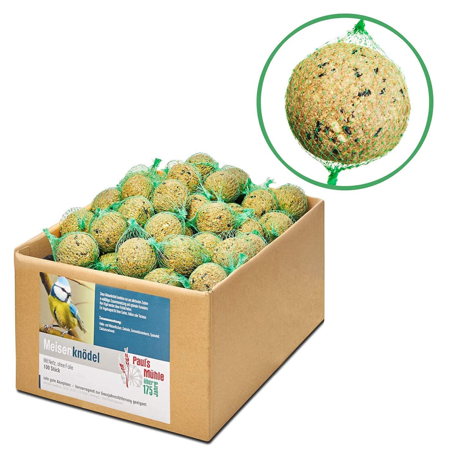 Meisenknödel mit Netz 100 Stück