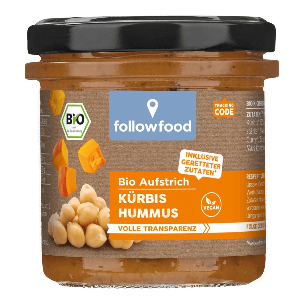 BIO Aufstrich Kürbis Hummus vegan 135 g
